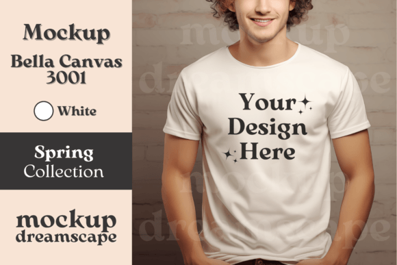 Download White Bella Canvas 3001 Tshirt Mockup - Bella canvas 3001 tshirt Collection