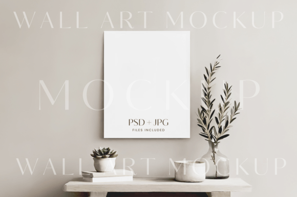 Download 16x20" Wall Art Mockup, 4:5 Print Mockup - Wall art Collection